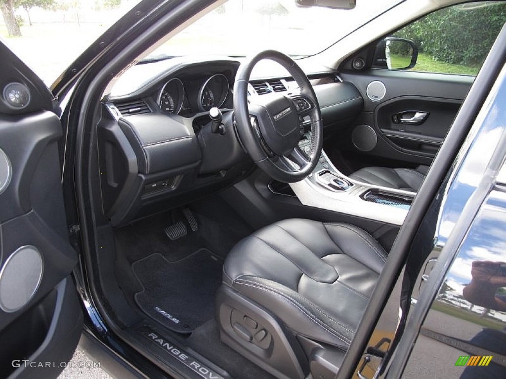 Ebony Interior 2012 Land Rover Range Rover Evoque Prestige Photo #108238050