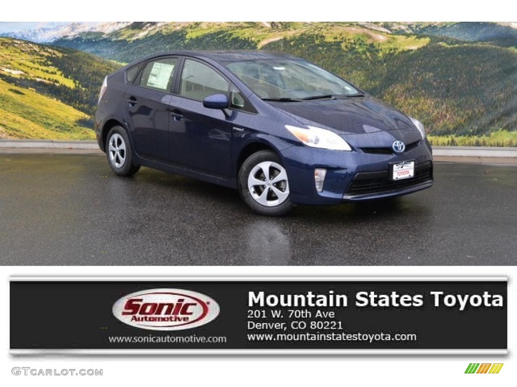 2015 Prius Four Hybrid - Nautical Blue Metallic / Misty Gray photo #1