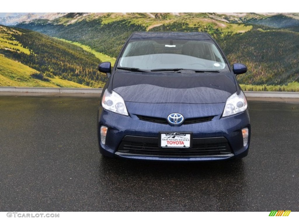 2015 Prius Four Hybrid - Nautical Blue Metallic / Misty Gray photo #2