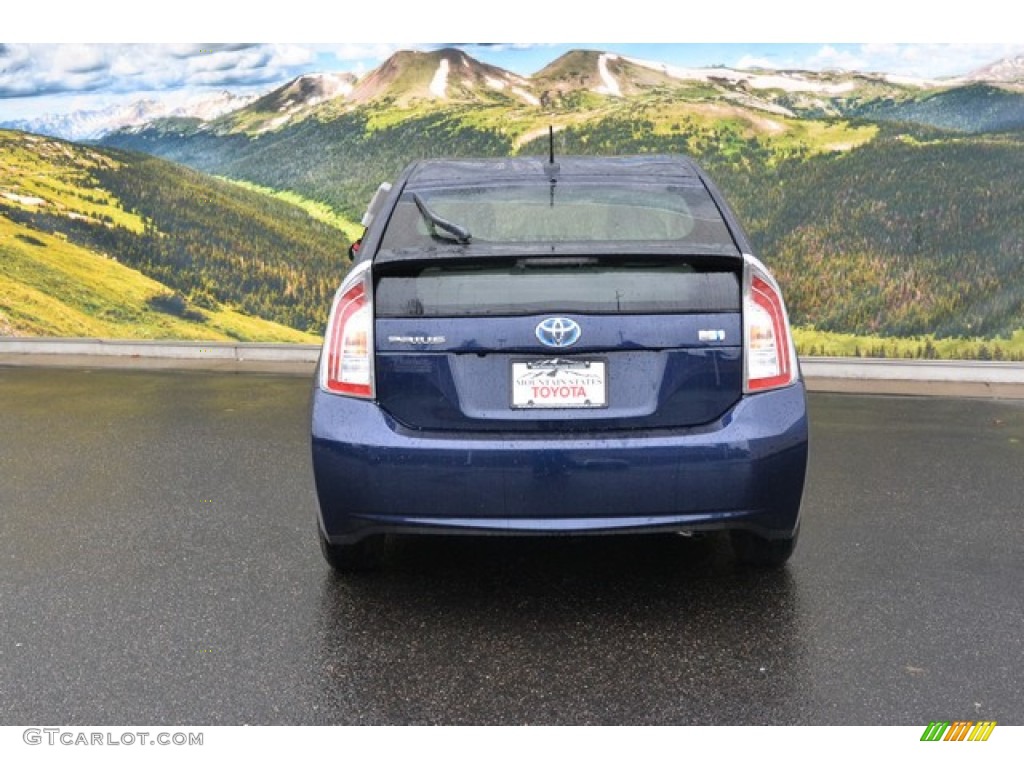2015 Prius Four Hybrid - Nautical Blue Metallic / Misty Gray photo #4