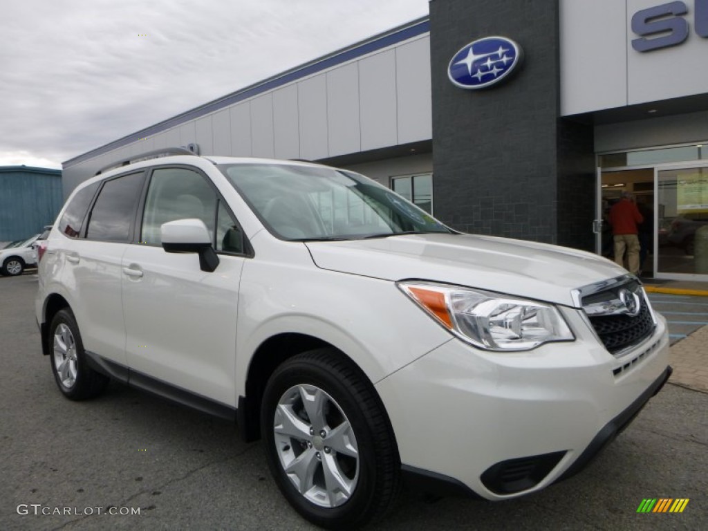 Satin White Pearl Subaru Forester