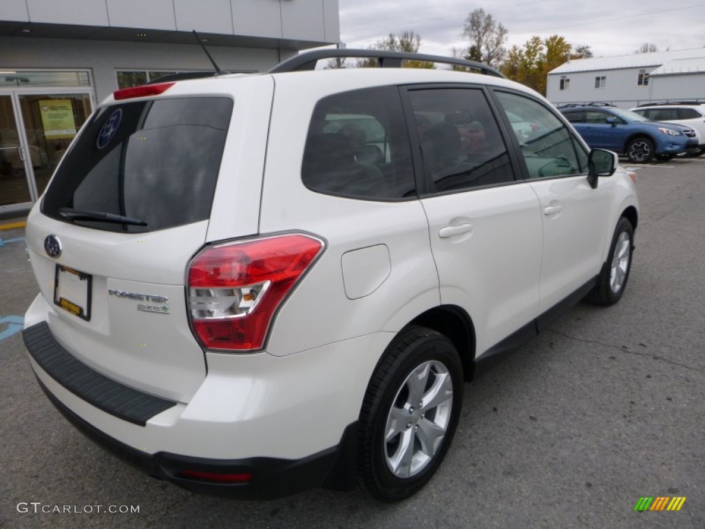 2015 Forester 2.5i Premium - Satin White Pearl / Gray photo #7