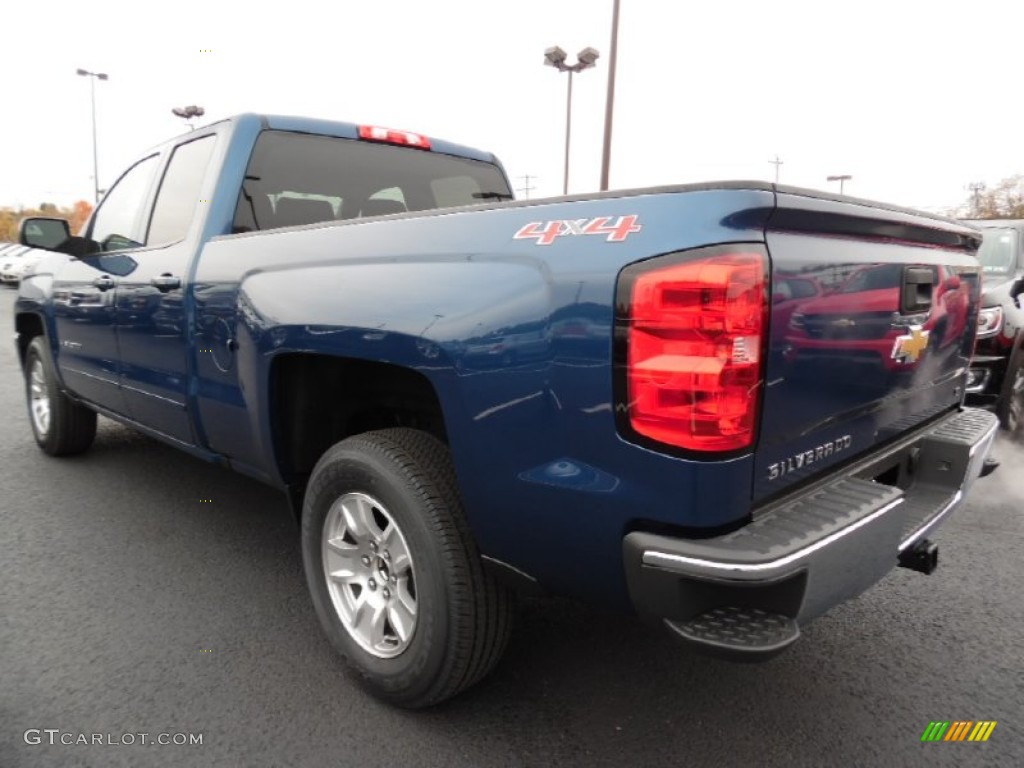 2016 Silverado 1500 LT Double Cab 4x4 - Deep Ocean Blue Metallic / Jet Black photo #8