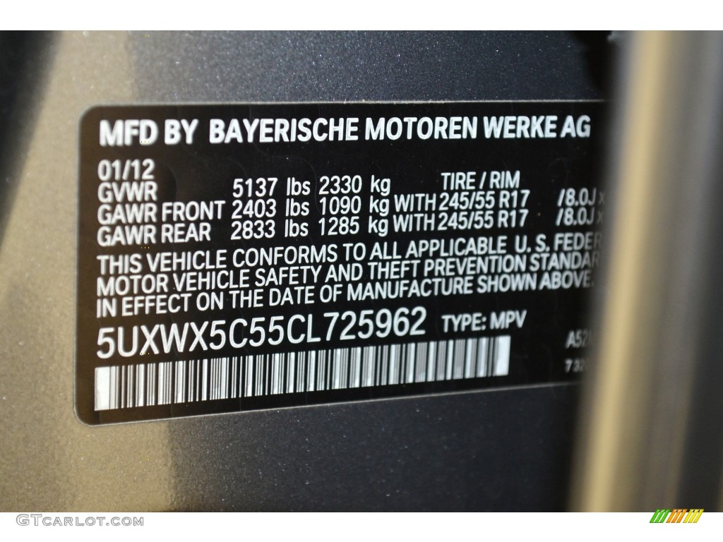 2012 BMW X3 XDrive 28i Color Code Photos GTCarLot bmw-x3-suv