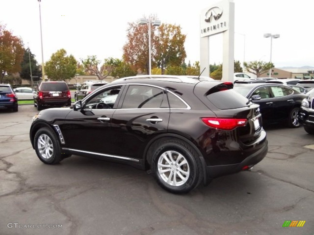 2012 FX 35 AWD - Malbec Black / Java photo #7