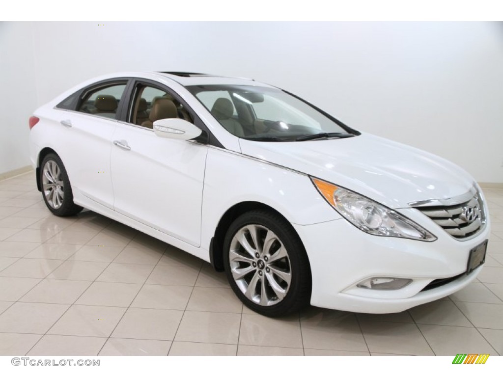 Shimmering White Hyundai Sonata