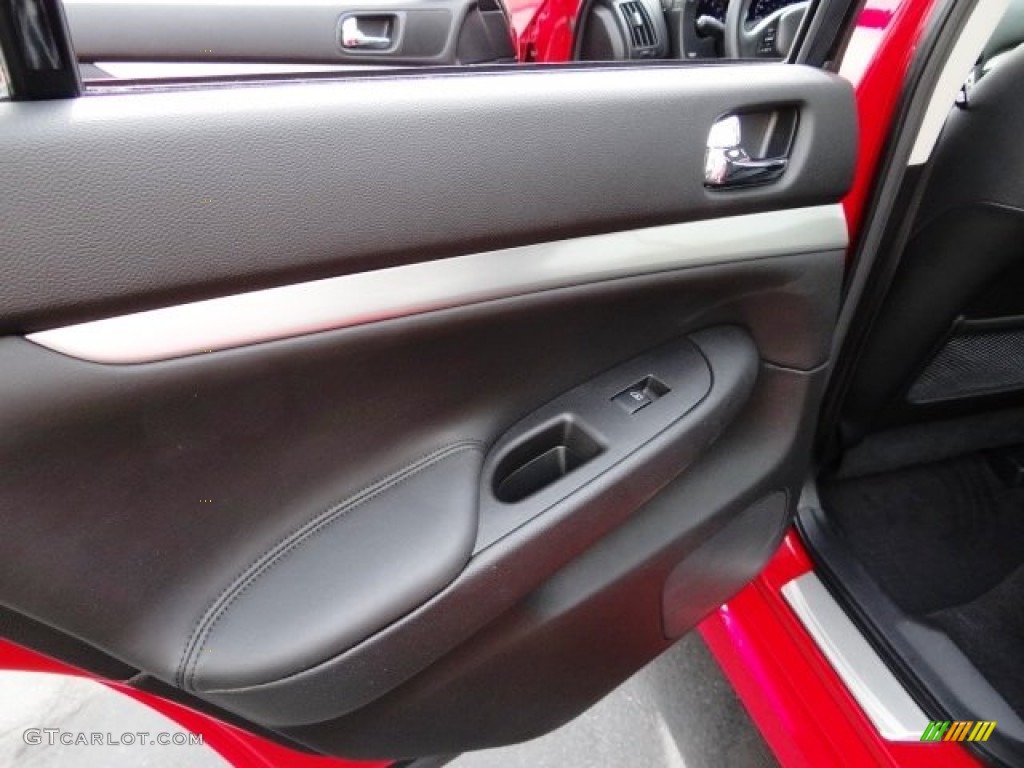 2013 G 37 Journey Sedan - Vibrant Red / Graphite photo #22