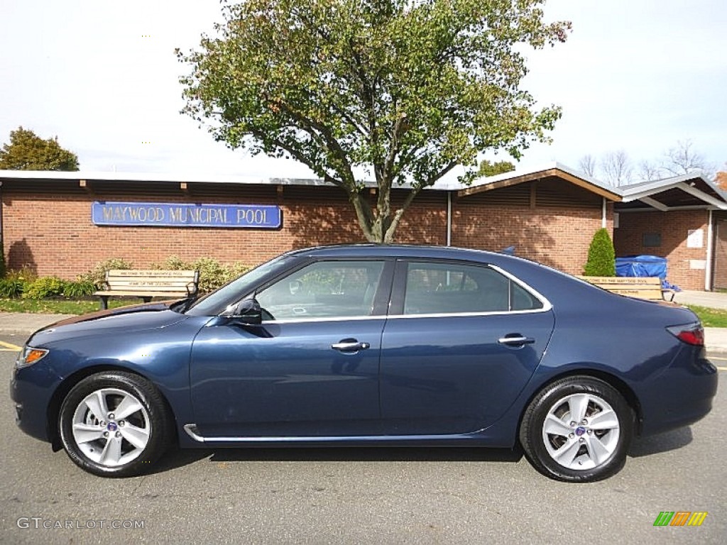 2011 9-5 Turbo4 Sedan - Fjord Blue Metallic / Jet Black photo #2