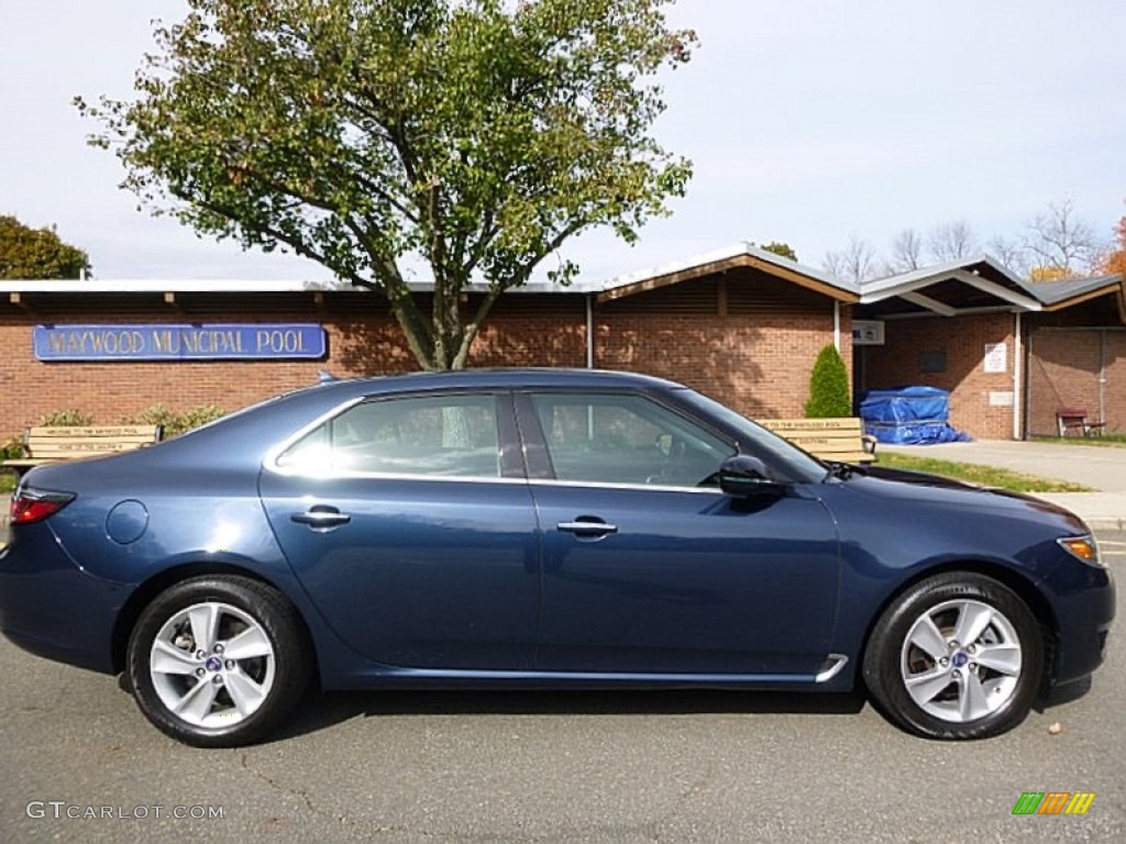 2011 9-5 Turbo4 Sedan - Fjord Blue Metallic / Jet Black photo #6