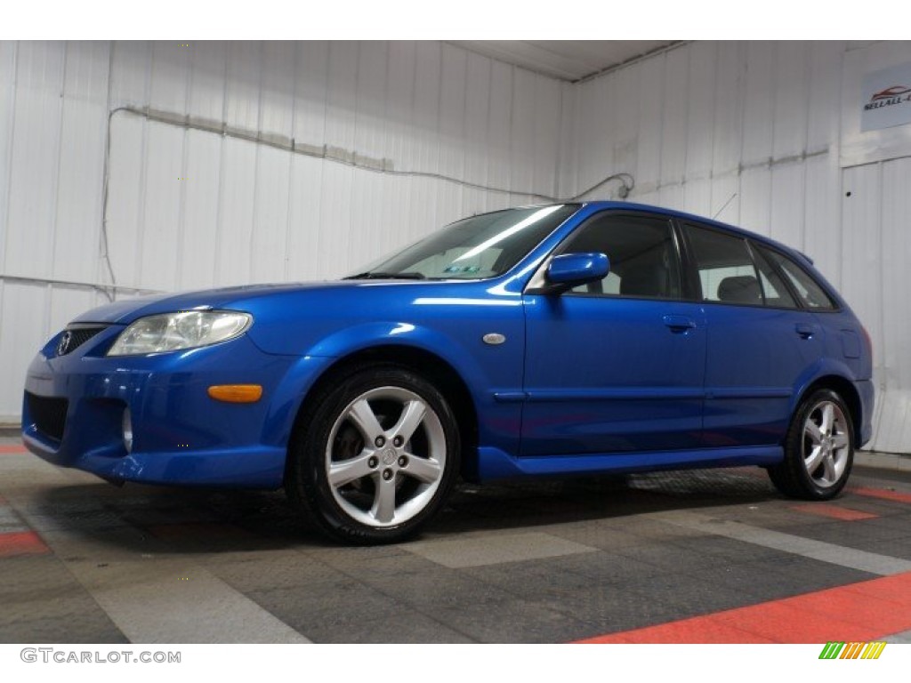 Laser Blue Mica 2003 Mazda Protege 5 Wagon Exterior Photo #108245526