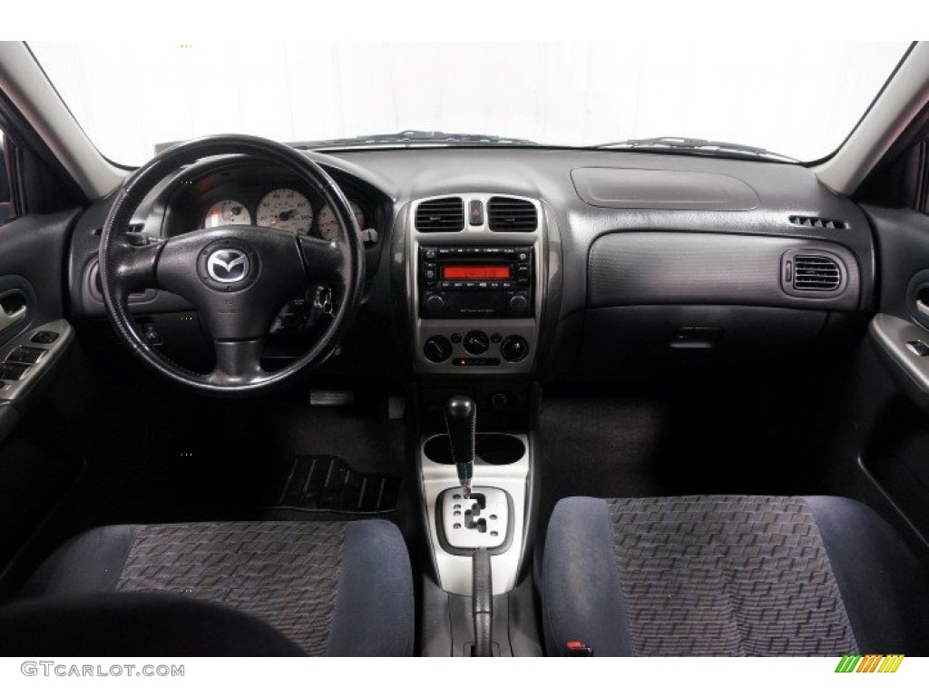 2003 Mazda Protege 5 Wagon Off Black Dashboard Photo #108246024