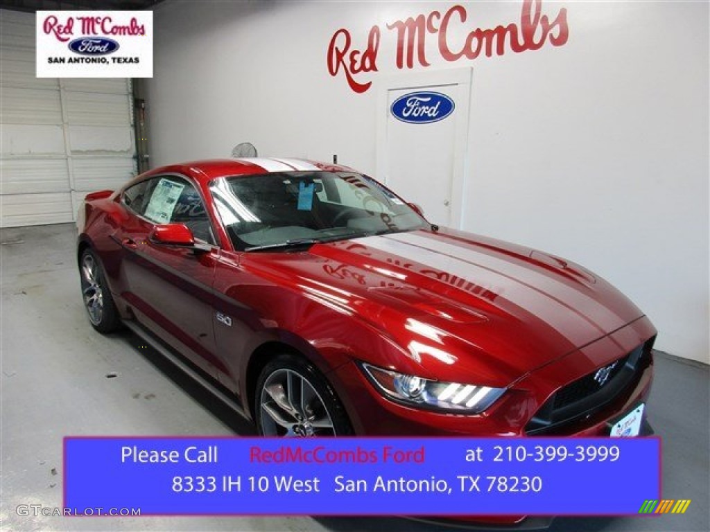 Ruby Red Metallic Ford Mustang