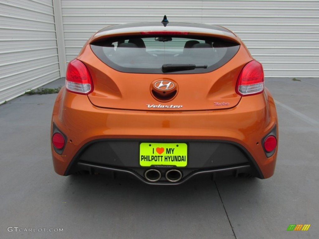 2016 Veloster Turbo - Vitamin C / Black photo #5