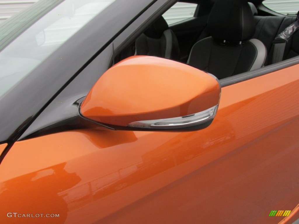 2016 Veloster Turbo - Vitamin C / Black photo #12