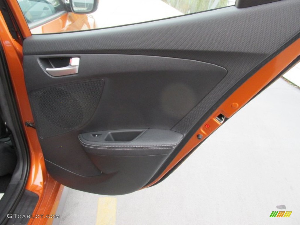 2016 Veloster Turbo - Vitamin C / Black photo #17