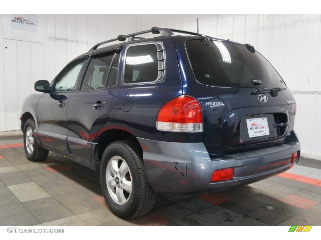2005 Santa Fe LX 3.5 4WD - Moonlit Blue / Gray photo #10