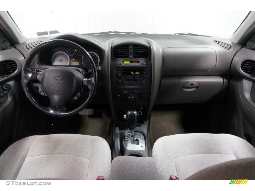 2005 Santa Fe LX 3.5 4WD - Moonlit Blue / Gray photo #20