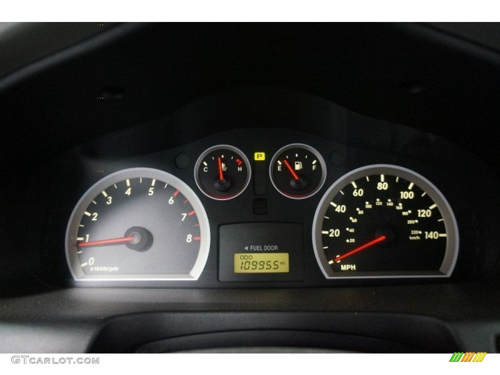 2005 Santa Fe LX 3.5 4WD - Moonlit Blue / Gray photo #25