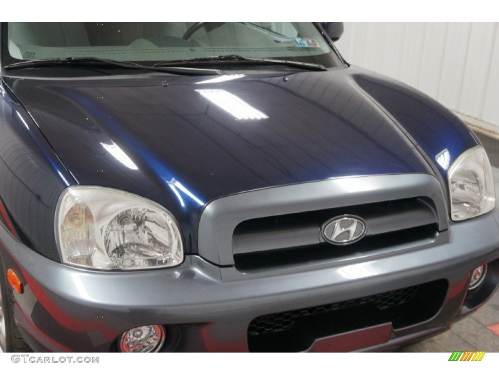 2005 Santa Fe LX 3.5 4WD - Moonlit Blue / Gray photo #37