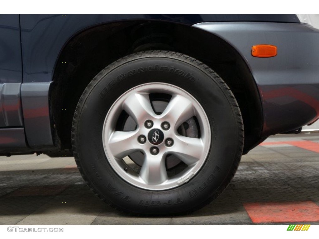 2005 Santa Fe LX 3.5 4WD - Moonlit Blue / Gray photo #39