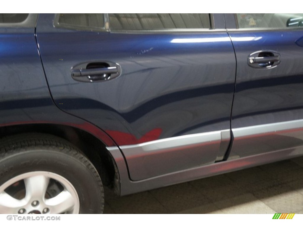 2005 Santa Fe LX 3.5 4WD - Moonlit Blue / Gray photo #44