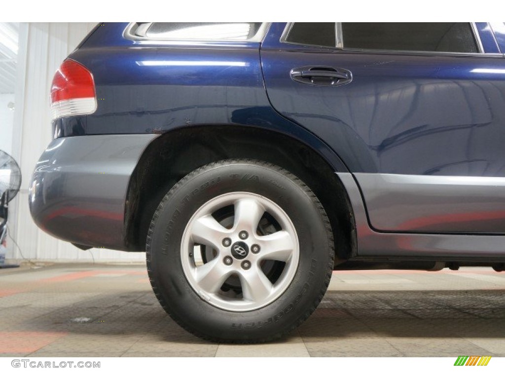 2005 Santa Fe LX 3.5 4WD - Moonlit Blue / Gray photo #46