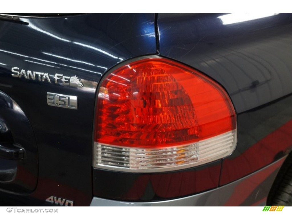 2005 Santa Fe LX 3.5 4WD - Moonlit Blue / Gray photo #50