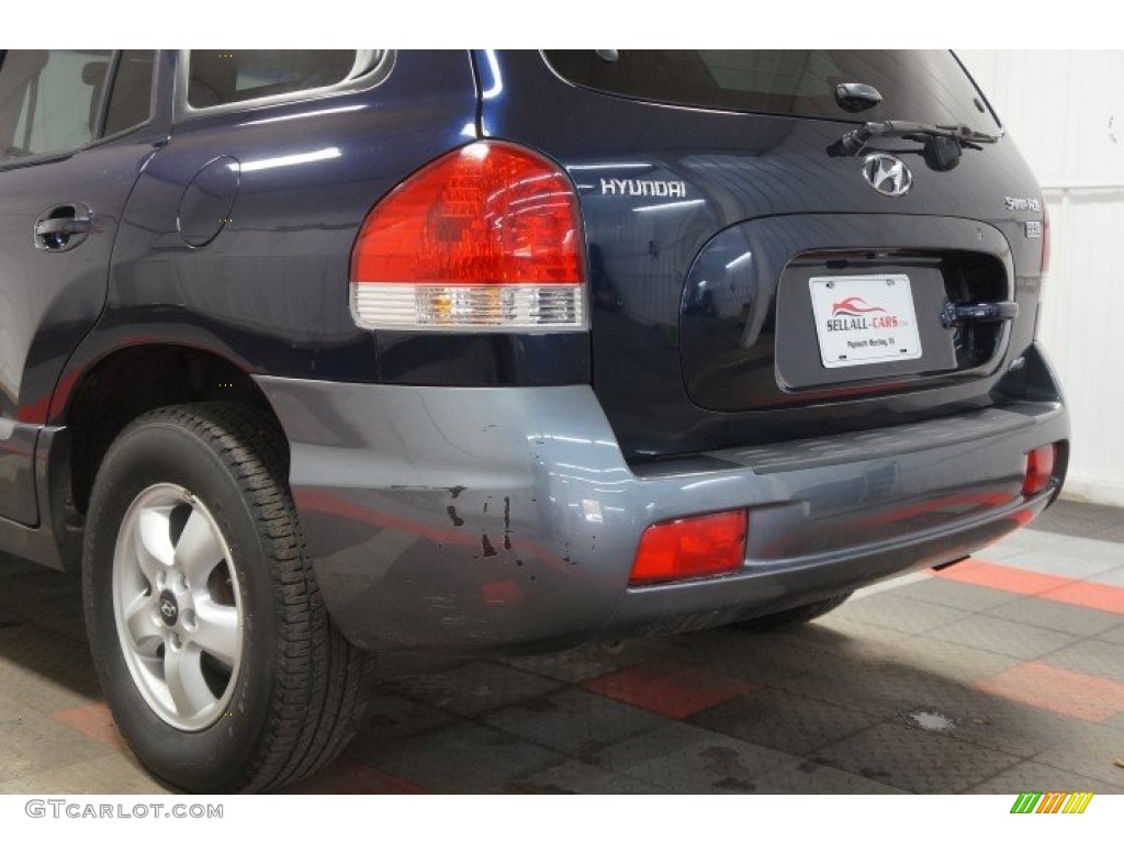 2005 Santa Fe LX 3.5 4WD - Moonlit Blue / Gray photo #52