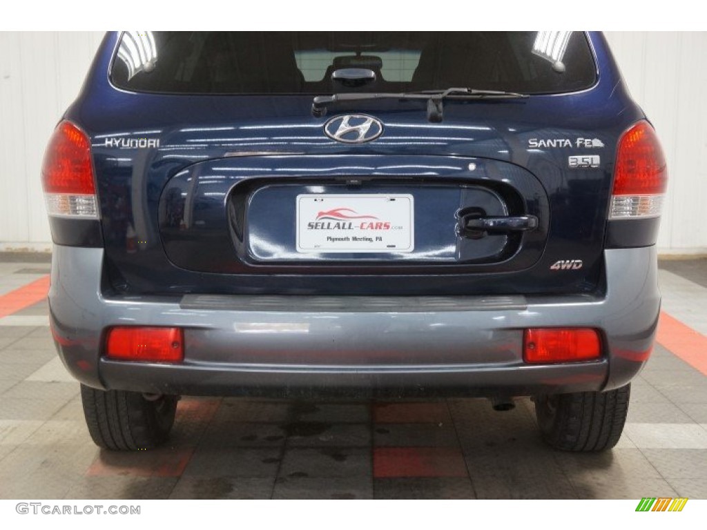 2005 Santa Fe LX 3.5 4WD - Moonlit Blue / Gray photo #55
