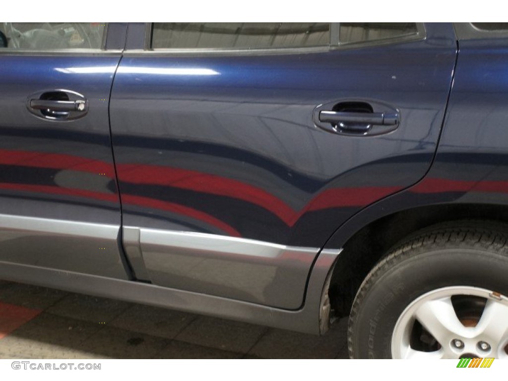 2005 Santa Fe LX 3.5 4WD - Moonlit Blue / Gray photo #59
