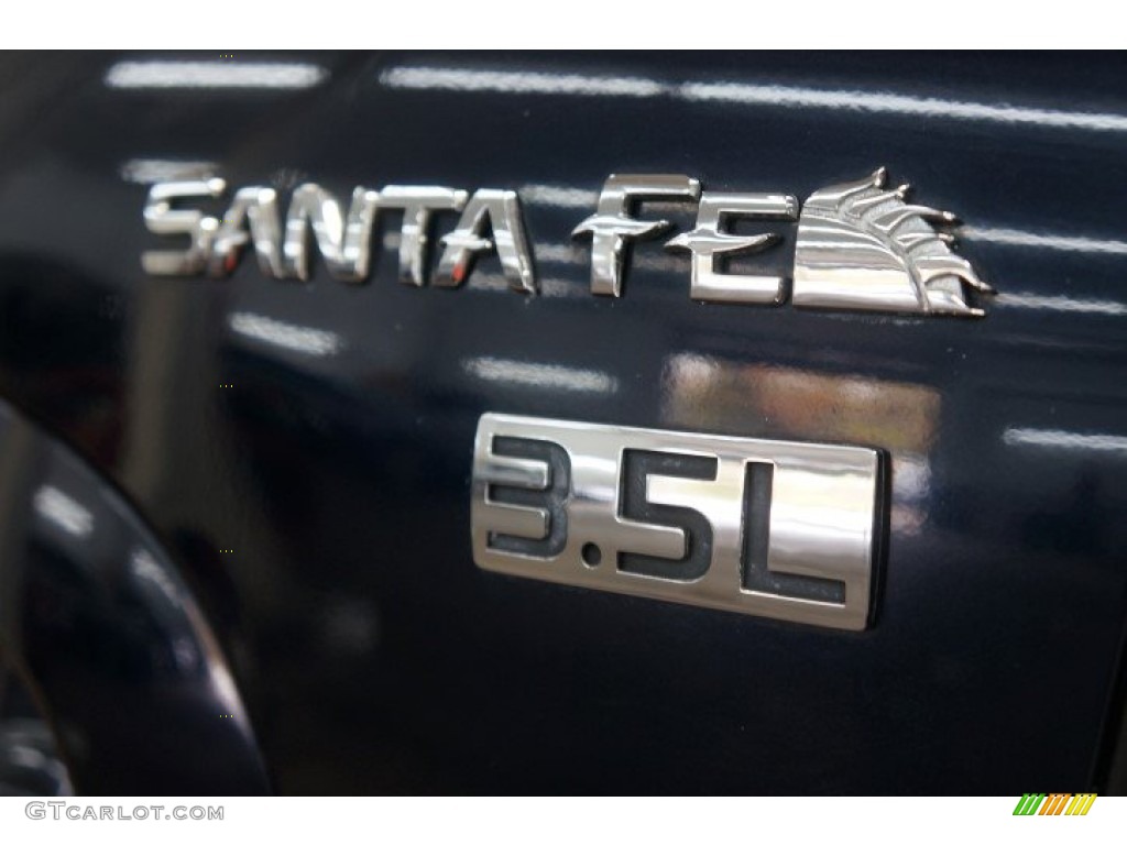 2005 Santa Fe LX 3.5 4WD - Moonlit Blue / Gray photo #77