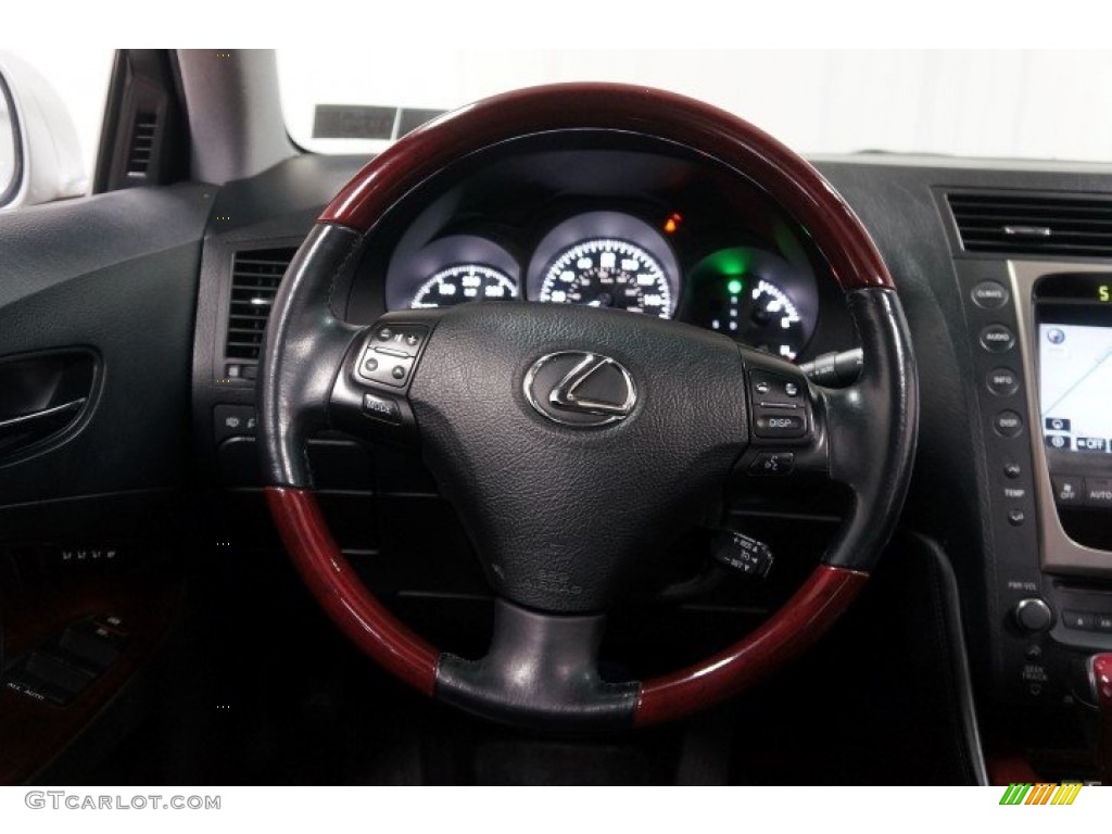 2007 Lexus GS 450h Hybrid Ash Steering Wheel Photo #108256396