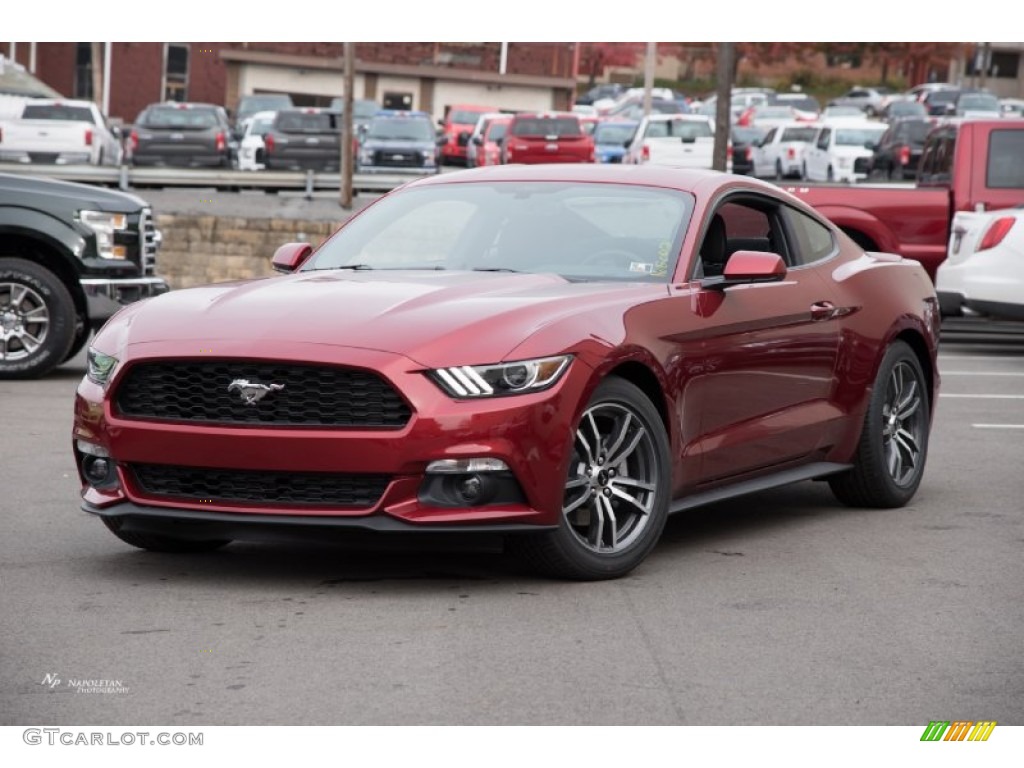 2016 Mustang EcoBoost Coupe - Ruby Red Metallic / Ebony photo #1