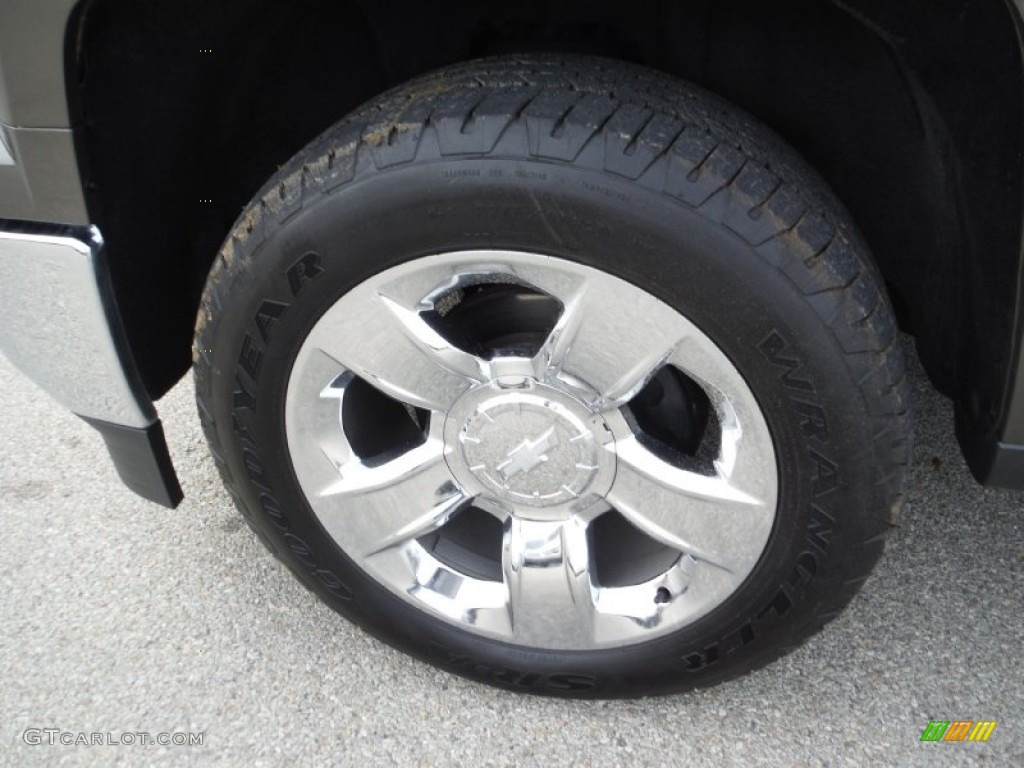 2014 Silverado 1500 LTZ Double Cab 4x4 - Brownstone Metallic / Cocoa/Dune photo #3