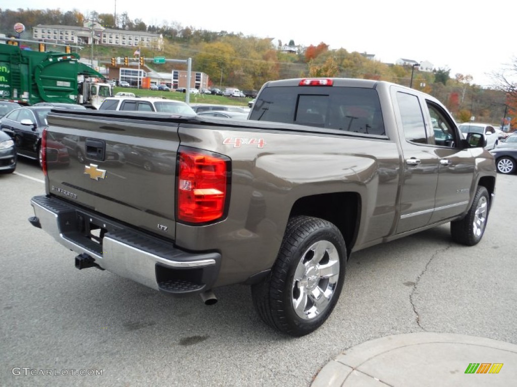 2014 Silverado 1500 LTZ Double Cab 4x4 - Brownstone Metallic / Cocoa/Dune photo #10