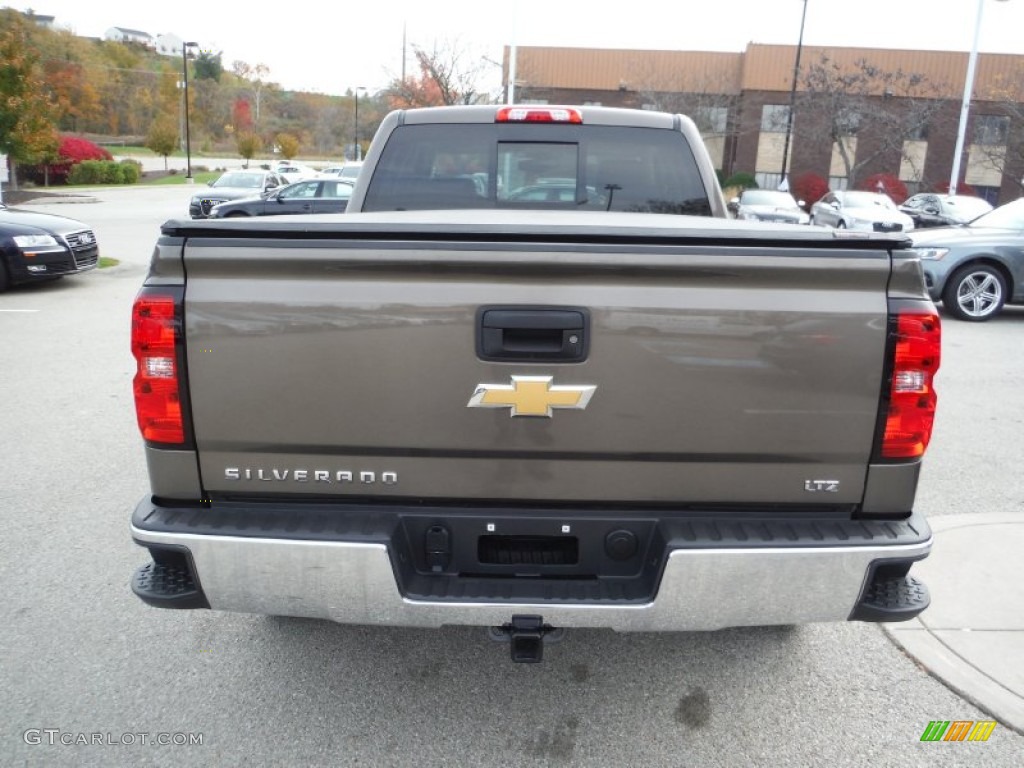 2014 Silverado 1500 LTZ Double Cab 4x4 - Brownstone Metallic / Cocoa/Dune photo #12