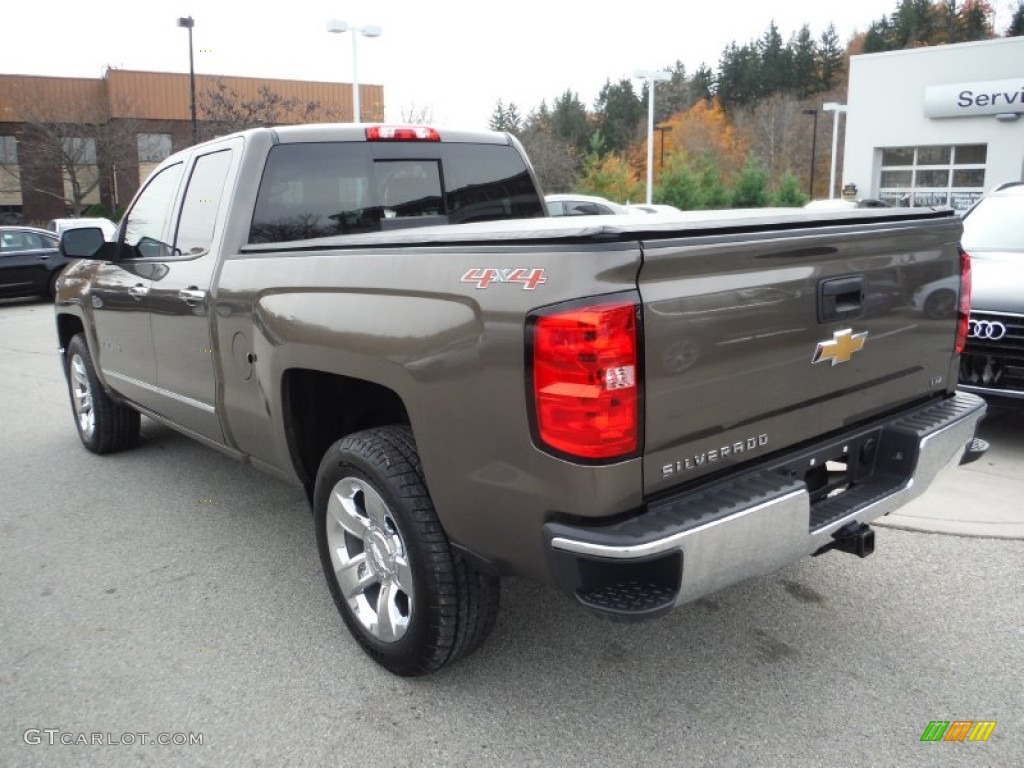 2014 Silverado 1500 LTZ Double Cab 4x4 - Brownstone Metallic / Cocoa/Dune photo #13