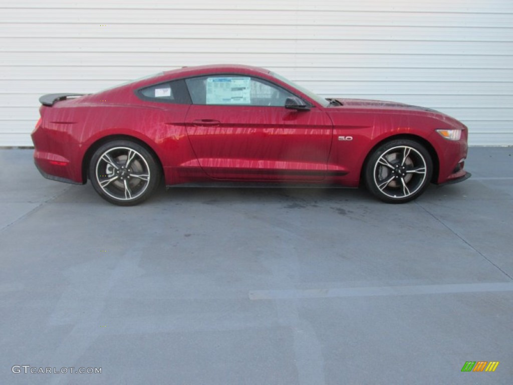 2016 Mustang GT/CS California Special Coupe - Ruby Red Metallic / California Special Ebony Black/Miko Suede photo #3