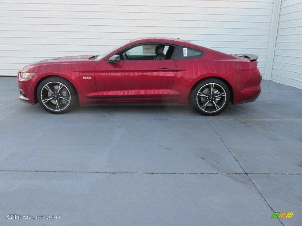 2016 Mustang GT/CS California Special Coupe - Ruby Red Metallic / California Special Ebony Black/Miko Suede photo #6