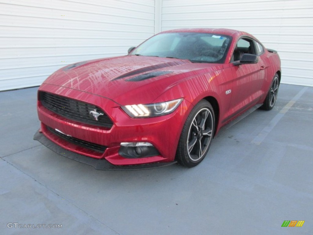 2016 Mustang GT/CS California Special Coupe - Ruby Red Metallic / California Special Ebony Black/Miko Suede photo #7