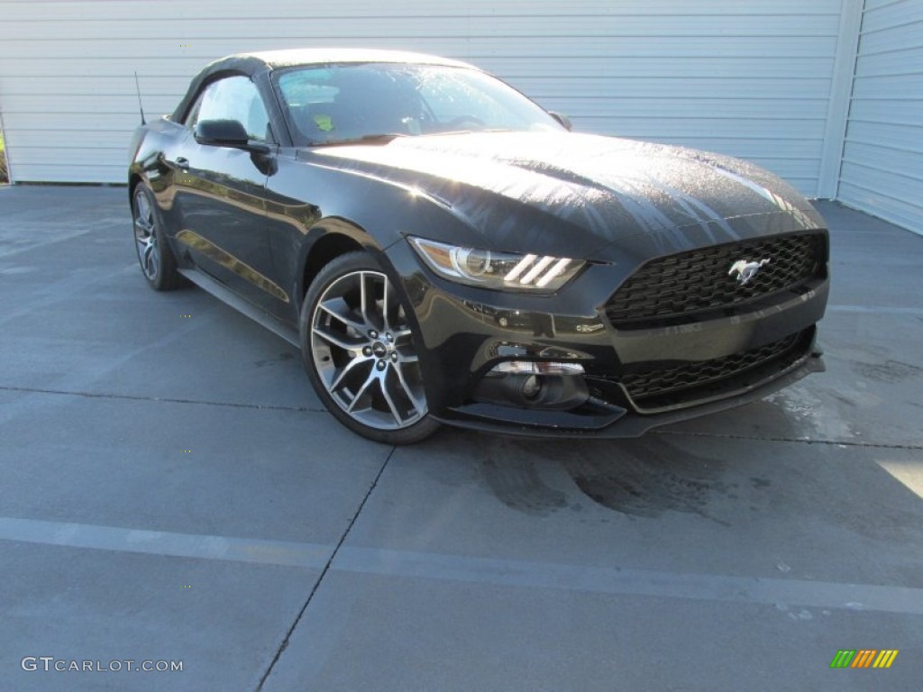 Shadow Black Ford Mustang