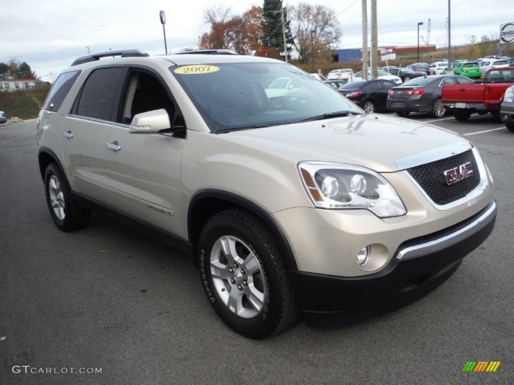 Gold Mist Metallic 2007 GMC Acadia SLT AWD Exterior Photo #108262292