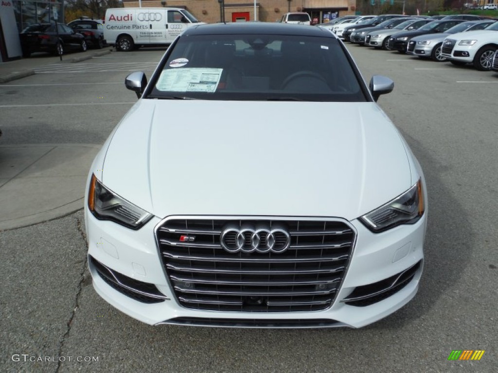 2016 S3 2.0T Premium Plus quattro - Glacier White Metallic / Black/Magma Red photo #6