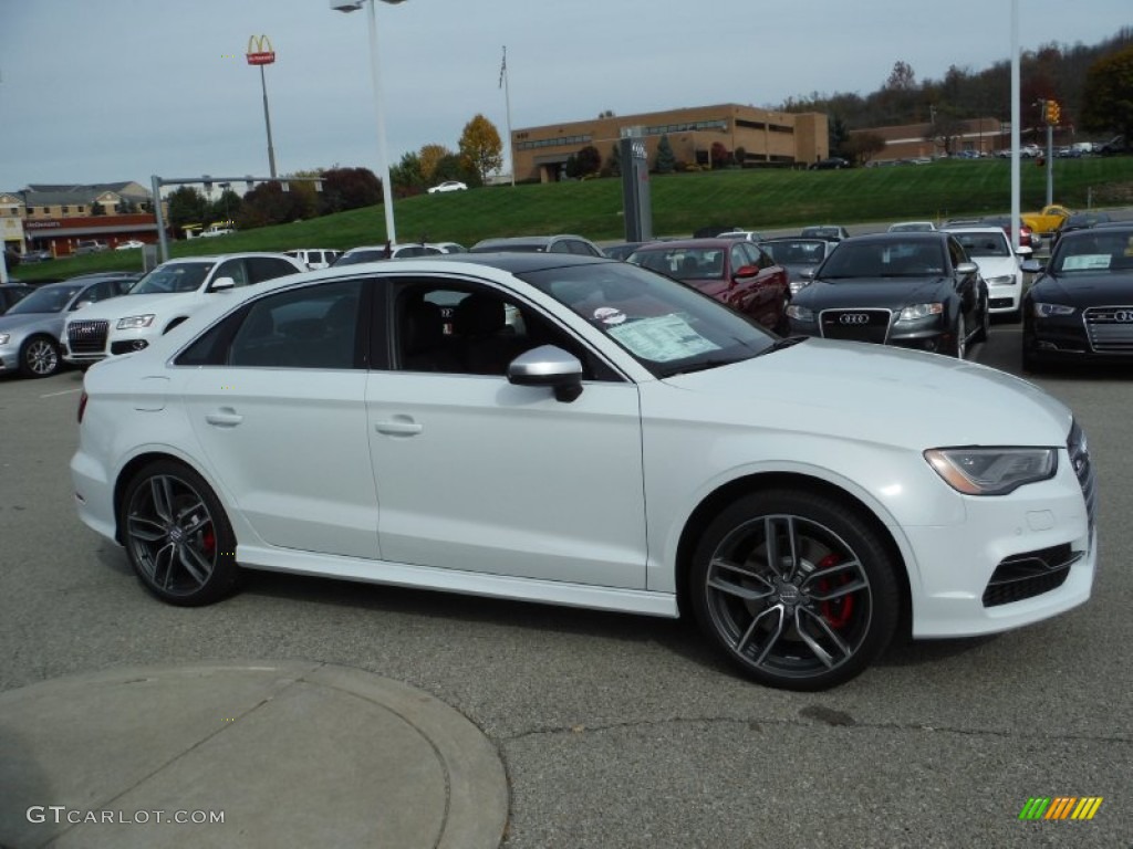 2016 S3 2.0T Premium Plus quattro - Glacier White Metallic / Black/Magma Red photo #8