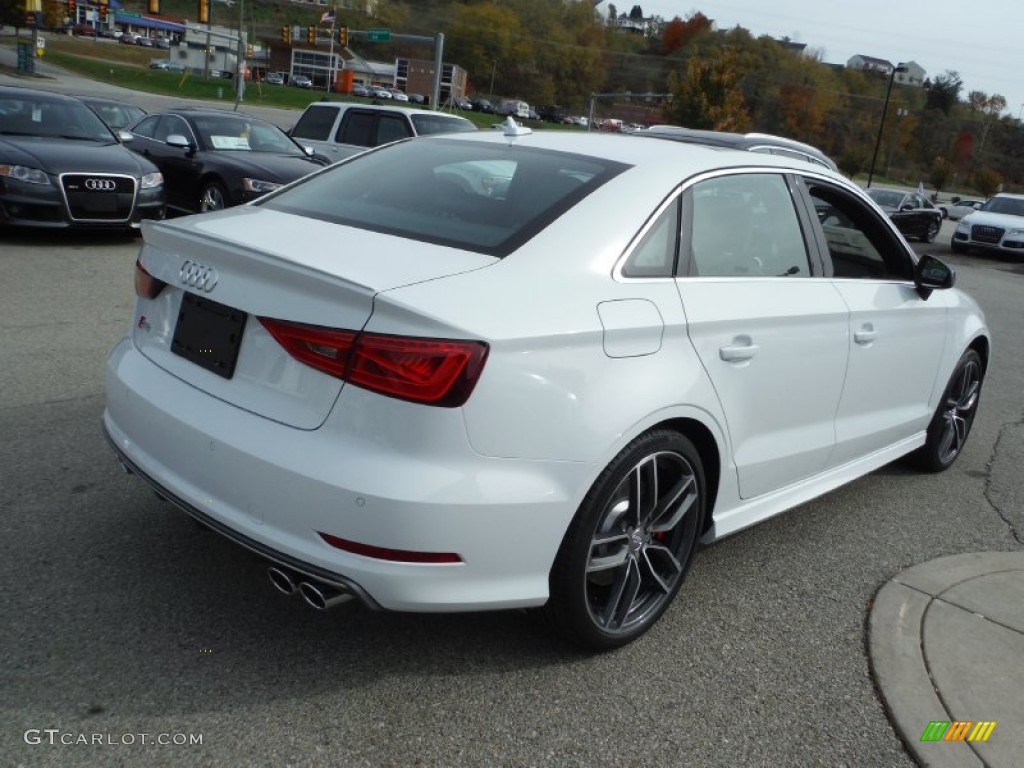 2016 S3 2.0T Premium Plus quattro - Glacier White Metallic / Black/Magma Red photo #11