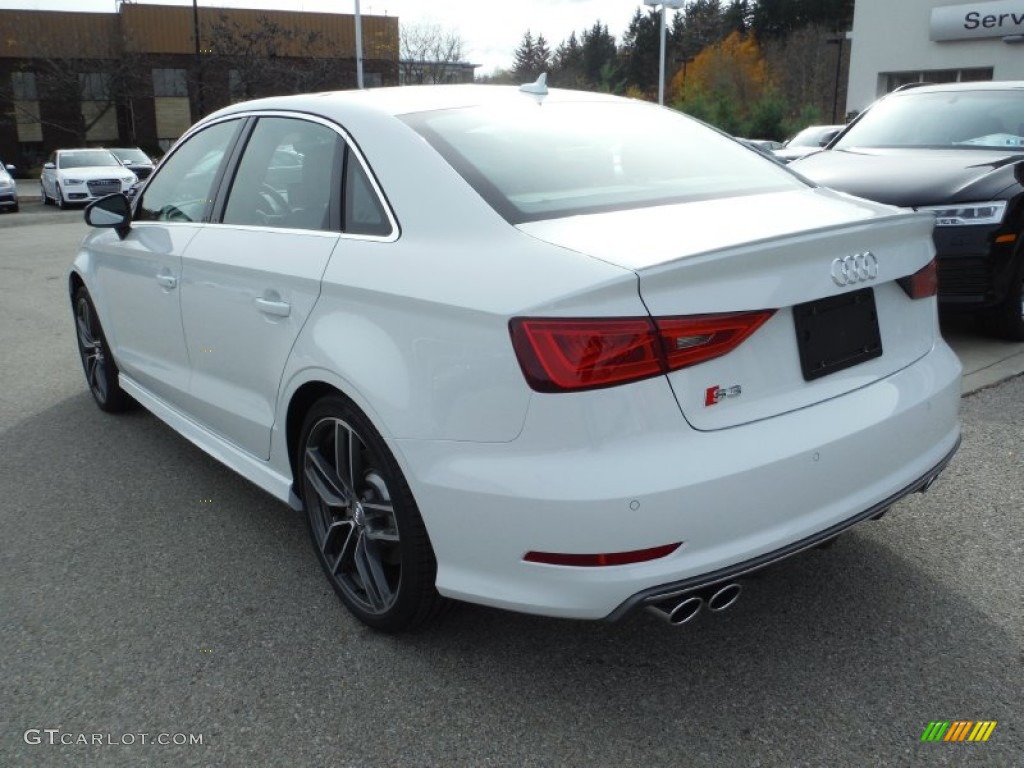 2016 S3 2.0T Premium Plus quattro - Glacier White Metallic / Black/Magma Red photo #13