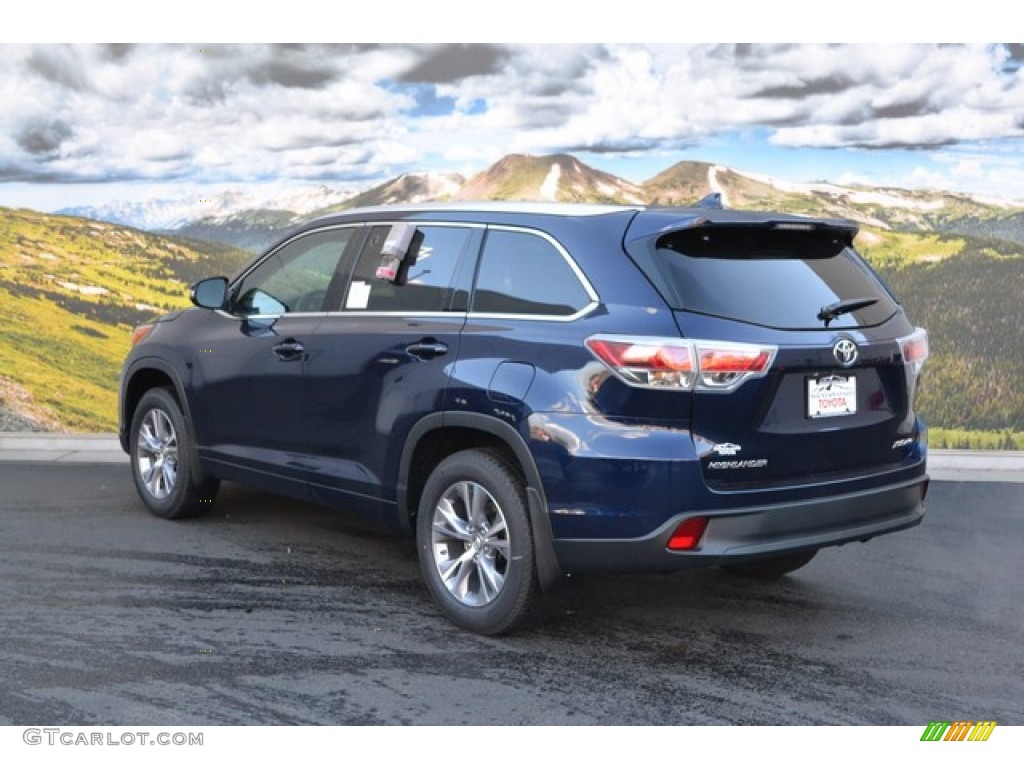 Nautical Blue Metallic 2015 Toyota Highlander XLE AWD Exterior Photo #108265121