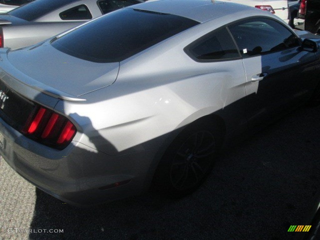 2015 Mustang GT Coupe - Ingot Silver Metallic / Ebony photo #6