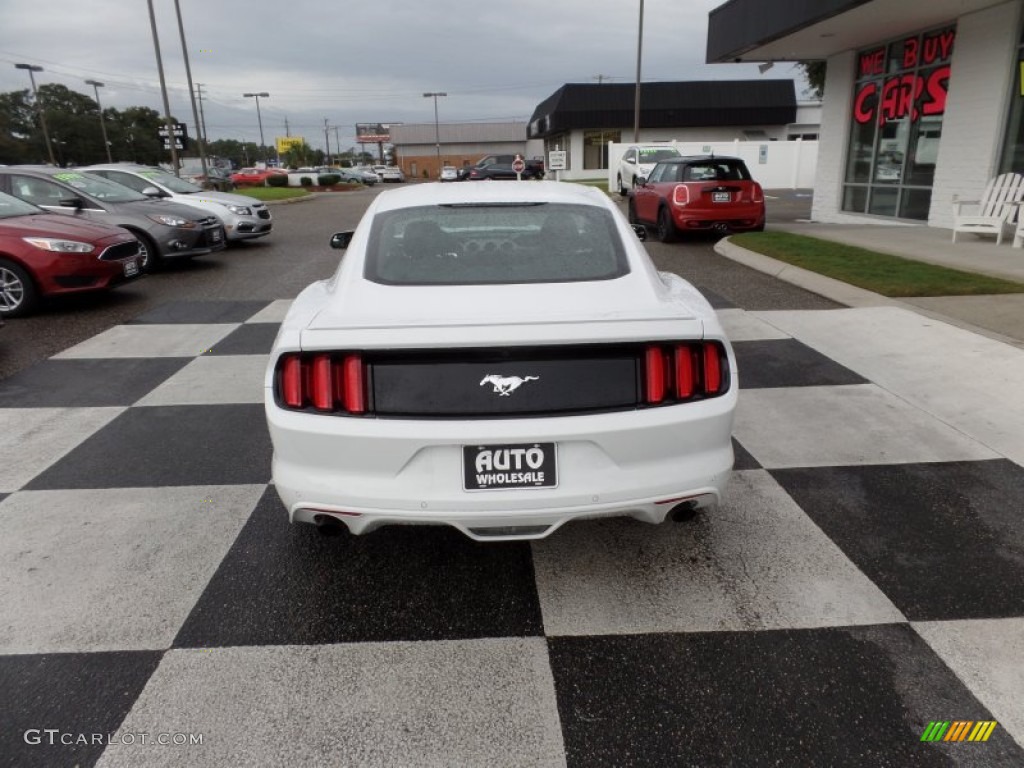 2015 Mustang EcoBoost Coupe - Oxford White / Ebony photo #4