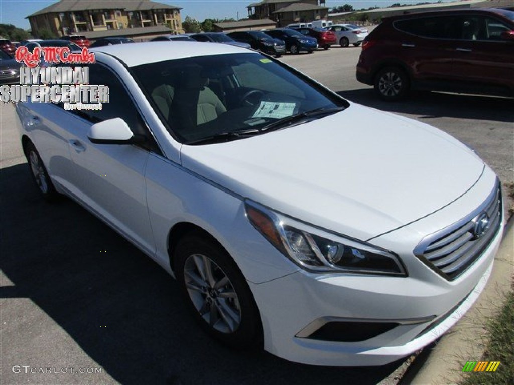 2016 Sonata SE - Quartz White Pearl / Beige photo #1